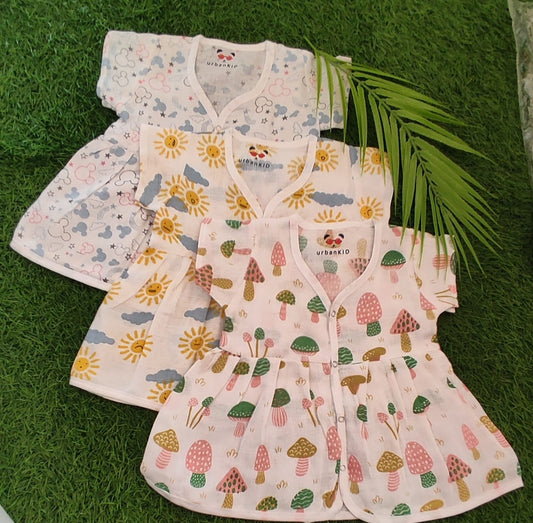 Muslin Frock for 0-8month (Best one dispatched)
