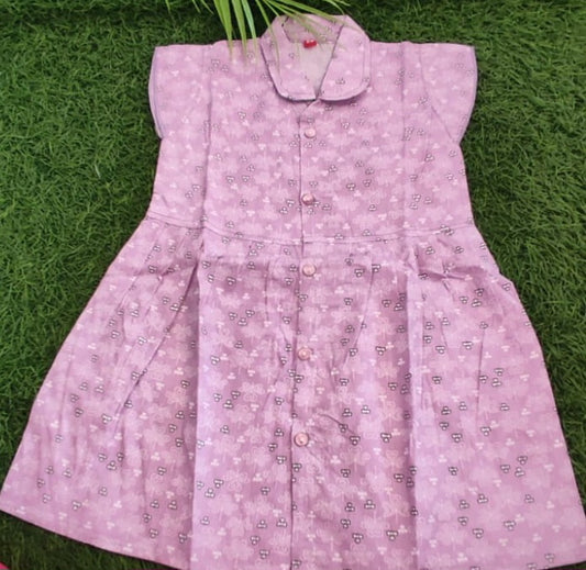Elegant Floral Cotton Frock (best one)