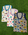 Baby summer Sleeveless Vests - Set of best 3 Soft and Breathable Tops