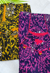 Combo Pack of 2 Printed Nighties with Side Pockets - Free Size (Up to XXL)