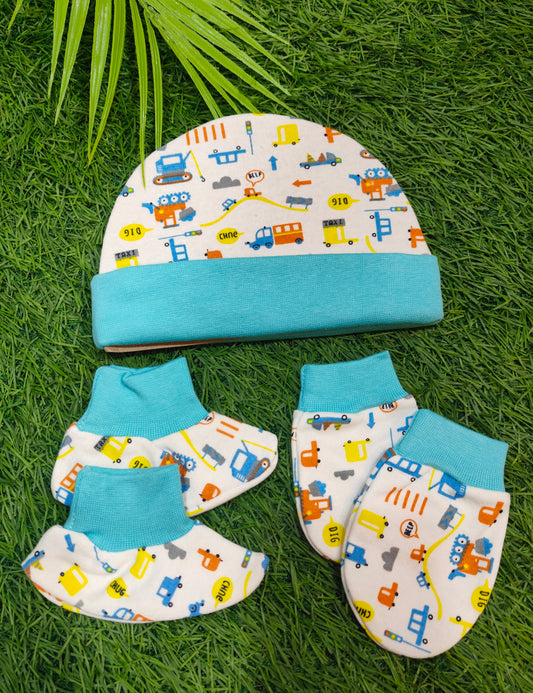 Cute Print Capmitten 3 Pc Set ( Best one dispatched)