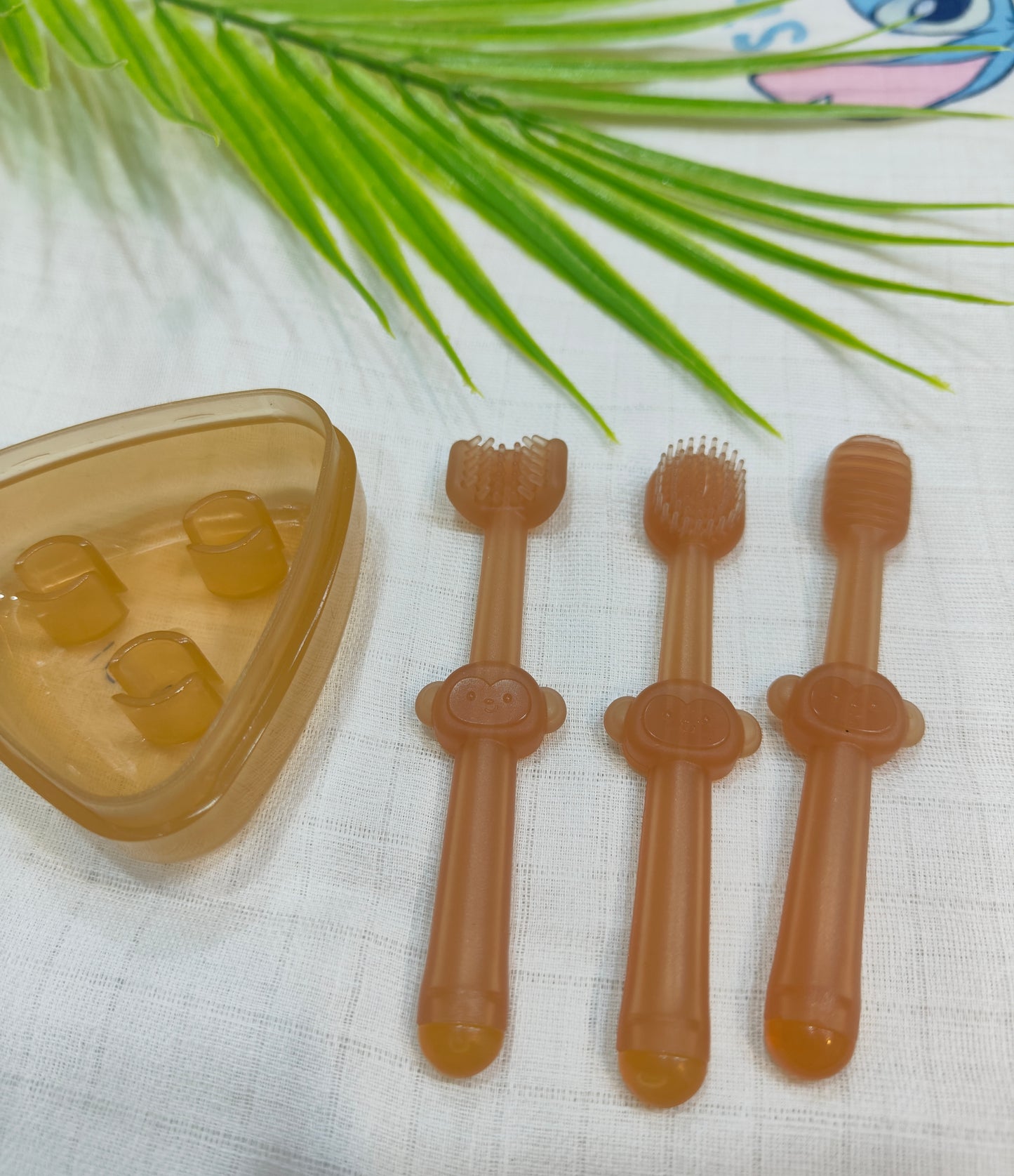 Soft Silicone Baby Oral Care 3-Piece Set - Perfect for Teething & Gum Care