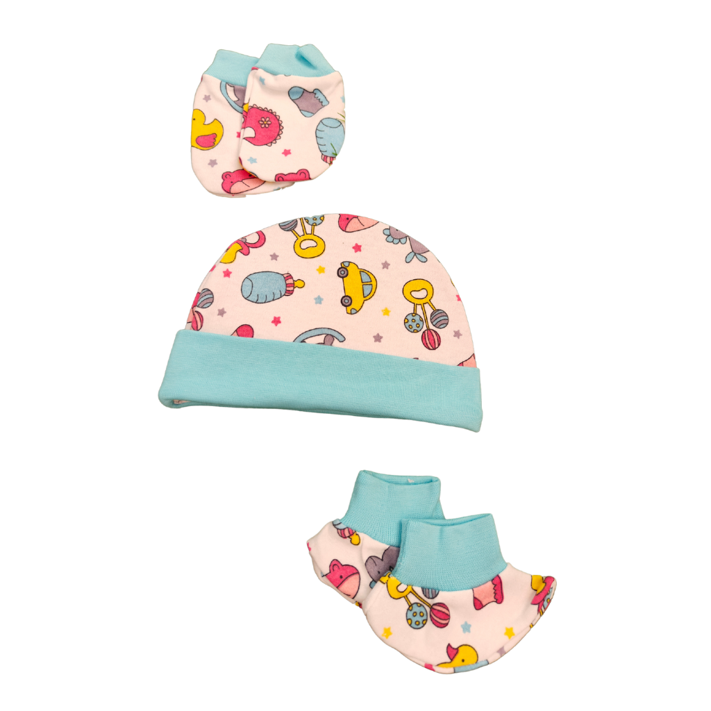 Cap Mitten Set - Pinkie
