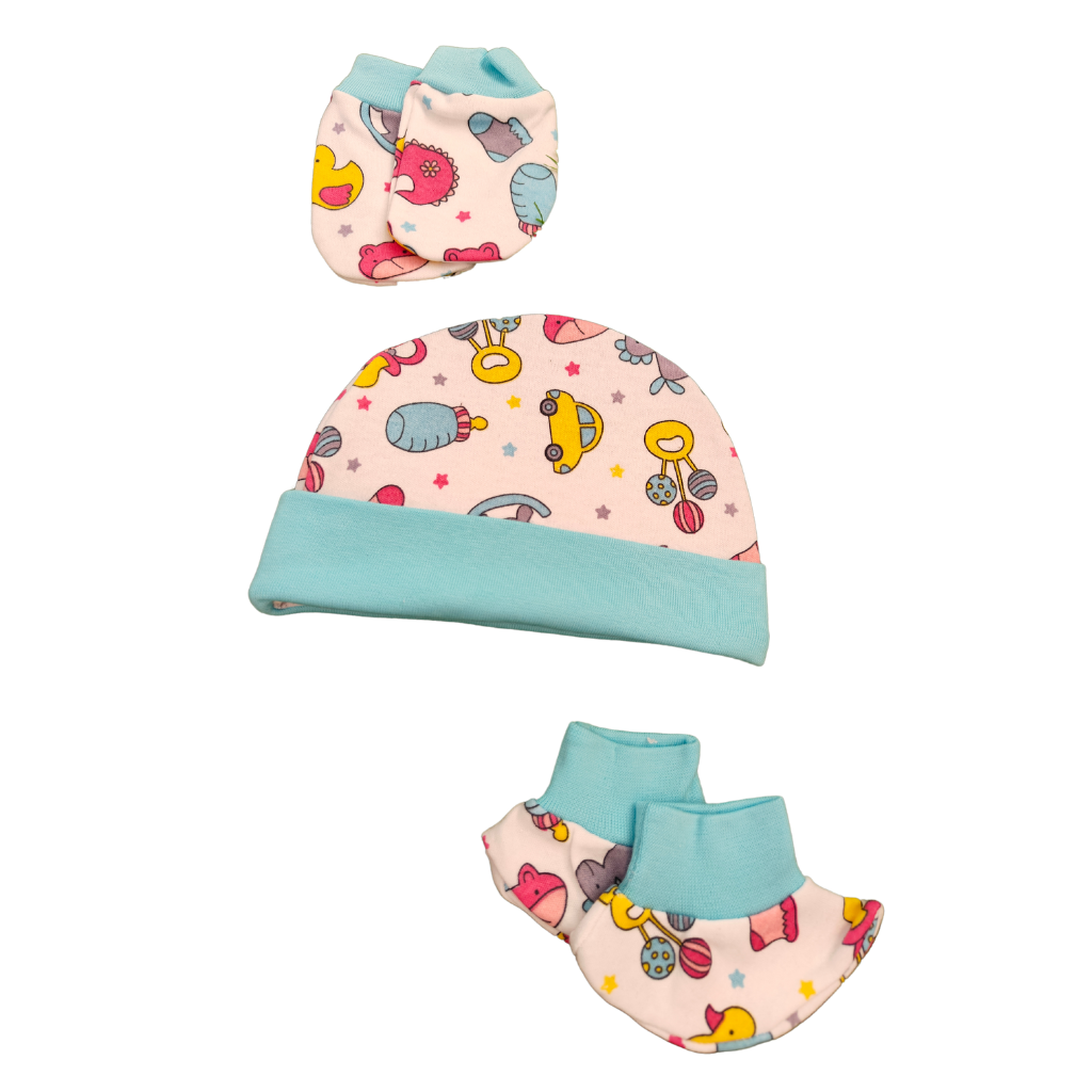 Cap Mitten Set - Pinkie