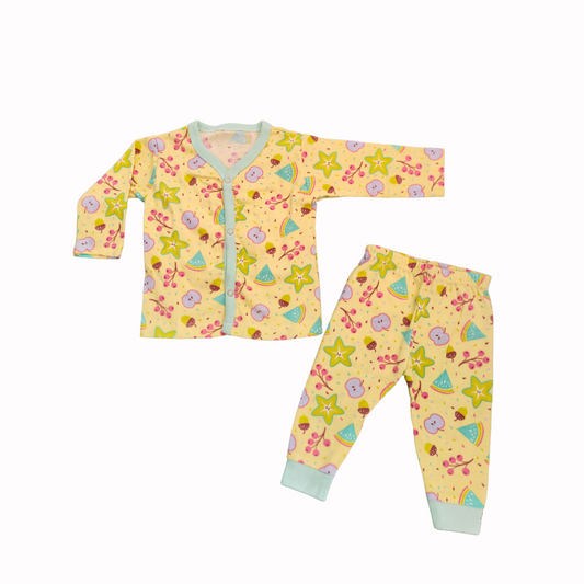 Full Sleeve T-Shirt & Matching Pants-Fruits Print