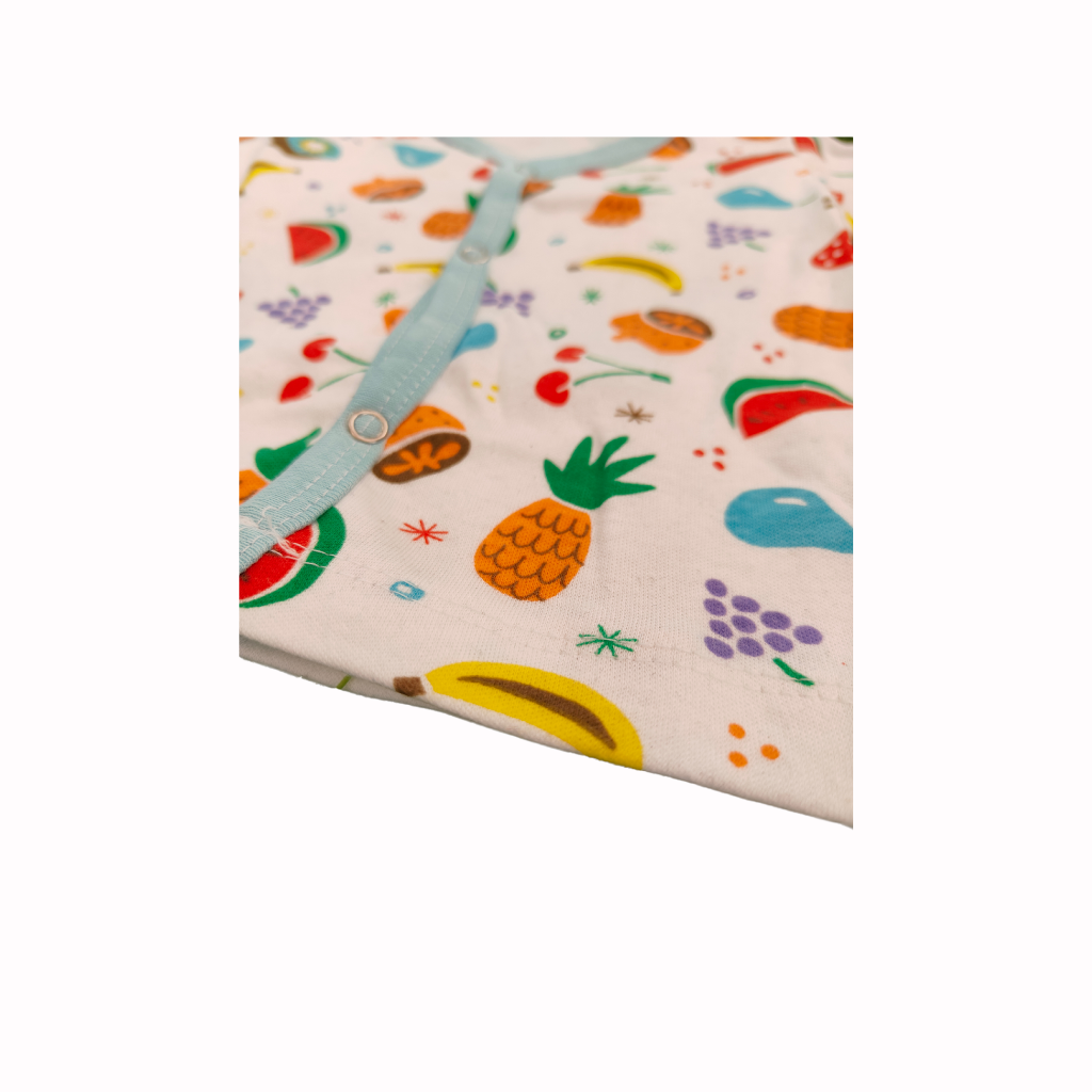 Full Sleeve T-Shirt & Matching Pants -Fruit Print White