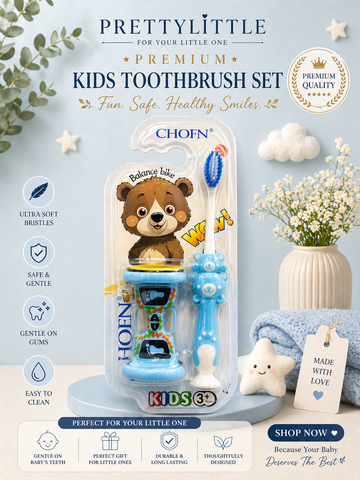 SoftSmile Toothbrush Set with toy– Gentle soft Bristles