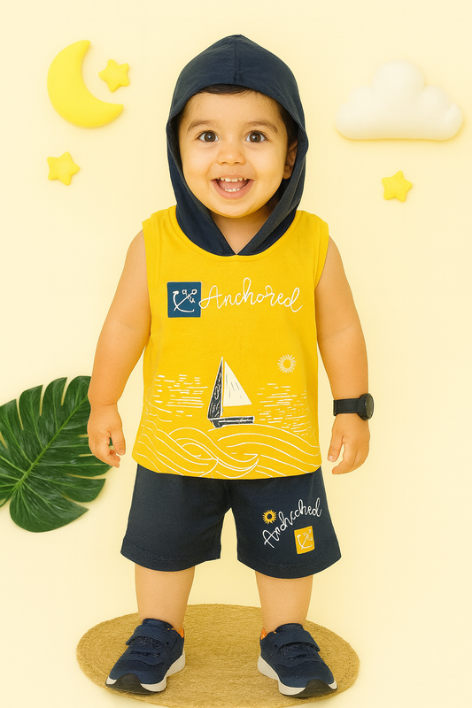 Comfy Cotton Hooded Daily Set – 0-2 Years just 170/- (best 1 dispatched)