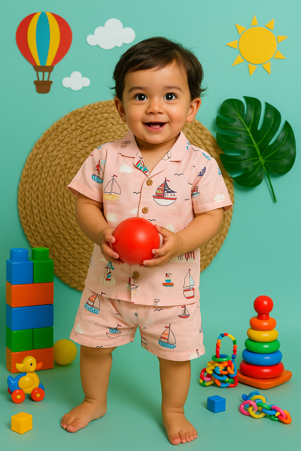Budget-Friendly Cotton Sets – Stay Cool, Stay Cute! (Any 1 dispatched)(Standard size 8 m to 18m)