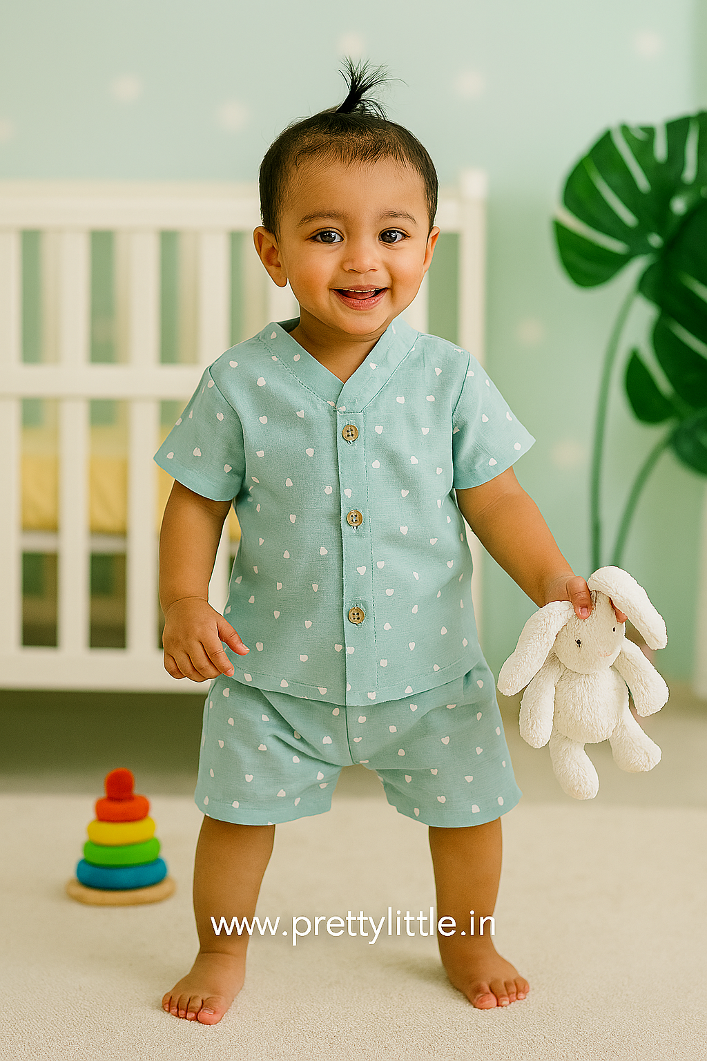 Muslin co-ord Sets – Stay Cool, Stay Cute! (0-1 year standard size) ( Best 3 dispatched)