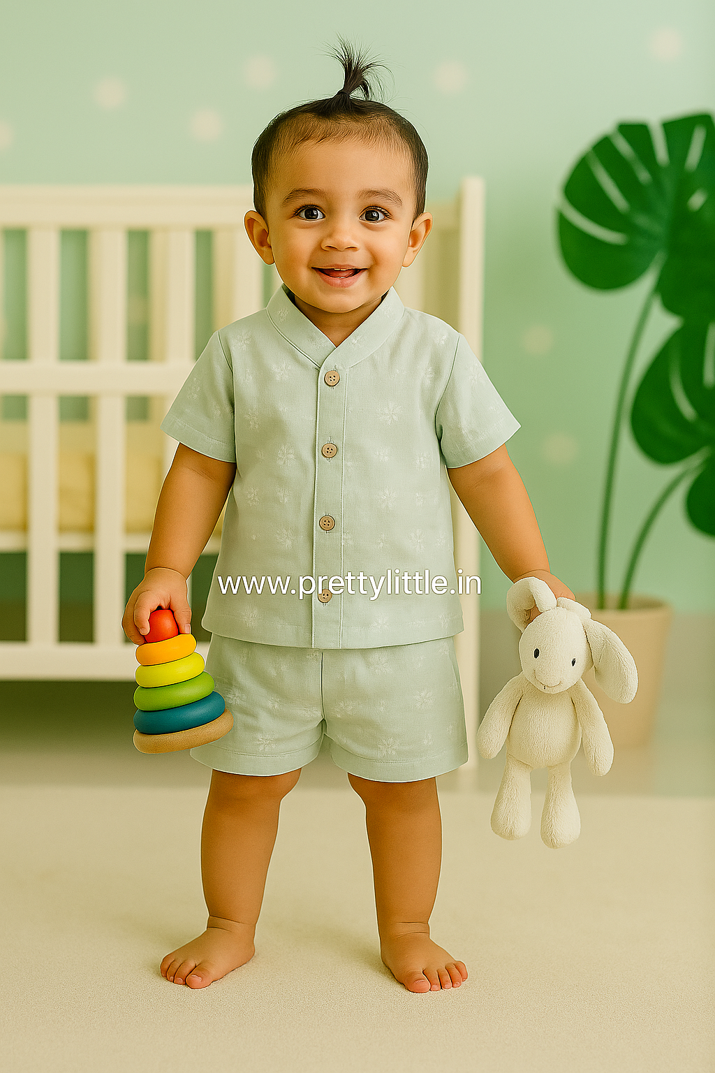 Muslin co-ord Sets – Stay Cool, Stay Cute! (0-1 year standard size) ( Best 3 dispatched)