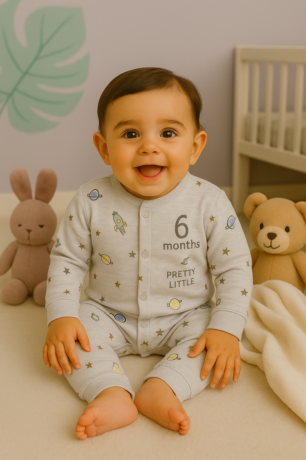 Soft Cotton Baby Night Suit –Moonbeam Cuddles (best 1 dispatched)