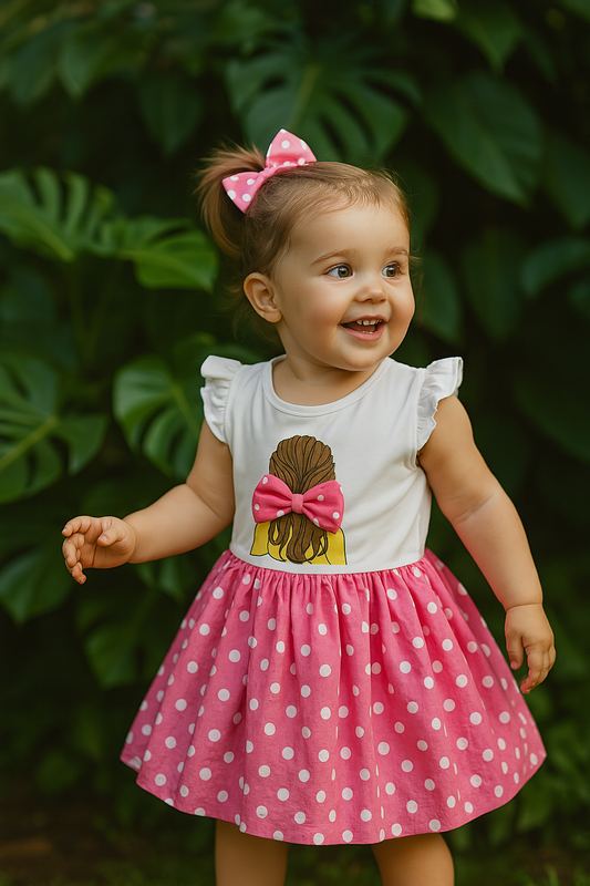Bunny Bow Dress – Adorable Style for Little Girls