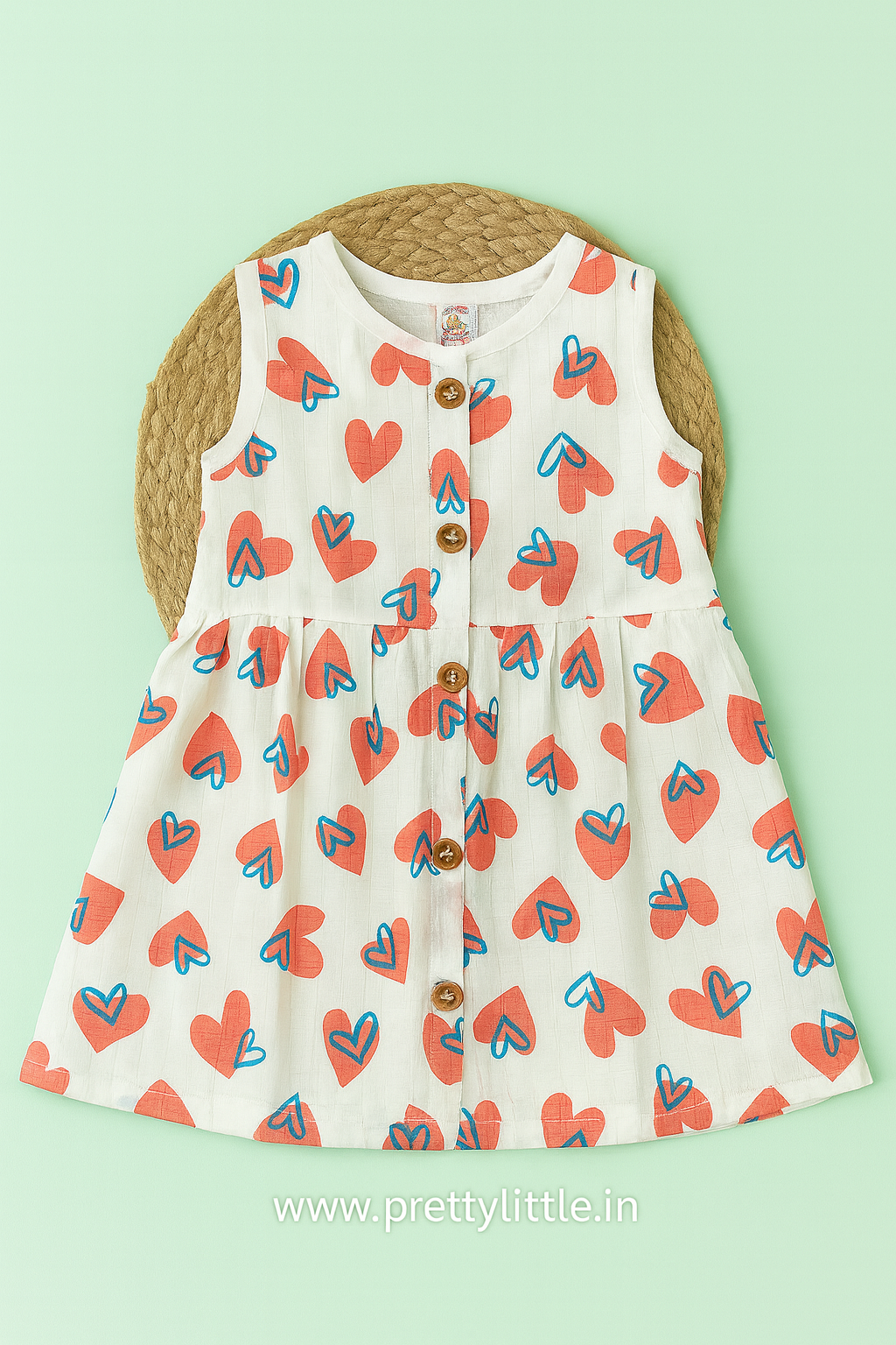 Soft Muslin Baby Frock sleeveless – Happy Prints, Comfy Fit(Best Combo Dispatched)