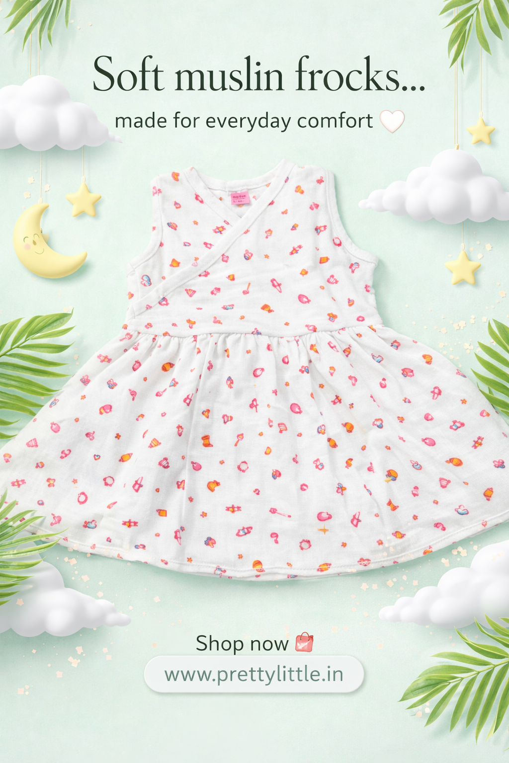 Combo Muslin Cotton Frocks – (Any 1)