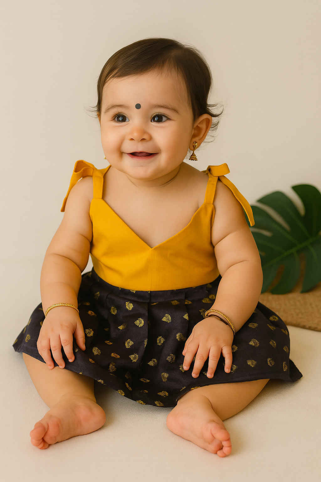 Traditional Baby Frock | Size 0–6M | ₹99 (any4)