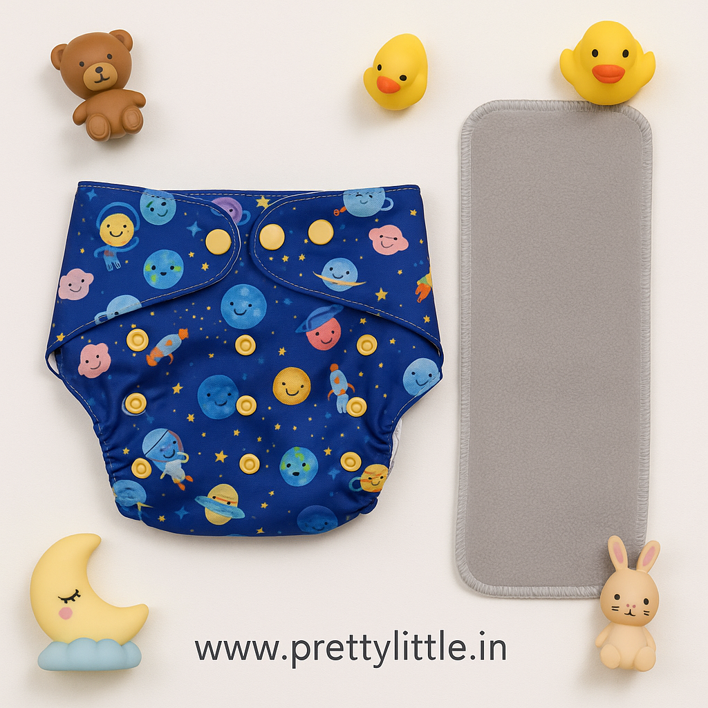 Reusable Cloth Diaper with Insert