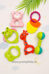 Baby Rattle & Teether Set (7Pcs) - Fun & Soothing