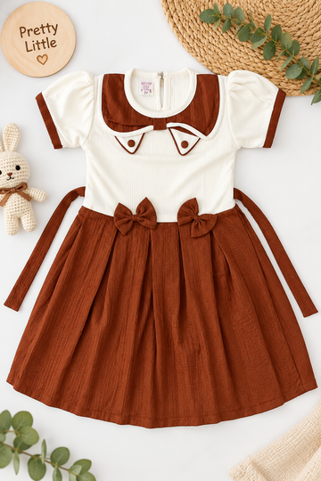 Diwali Denim Bloom Dress Set | Girls Western Wear – Special Offer ( 7- 8 year)