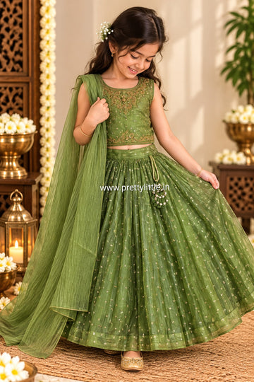 Anvika Diwali Lehenga Set | Girls Festive Wear ❤️ Size 1–2Y to 9–10Y ✨