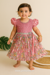 Pretty Little Pink Floral Princess Frock – Diwali 2025 Collection