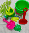 Kids' Beach Sand Toy Set – Bucket, Shovels & Molds for Fun Play"