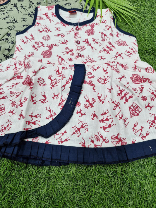 Combo summer Cotton frill Frock – Stylish & Comfortable (best 3 dispatched)