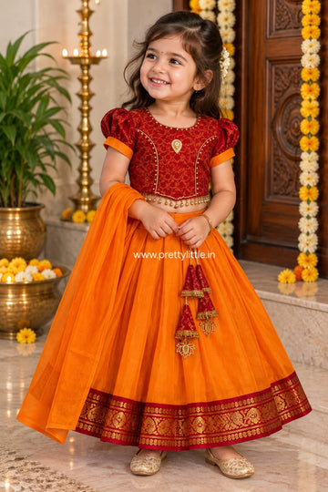 Aadhira Festive Lehenga Set | Girls Ethnic Wear