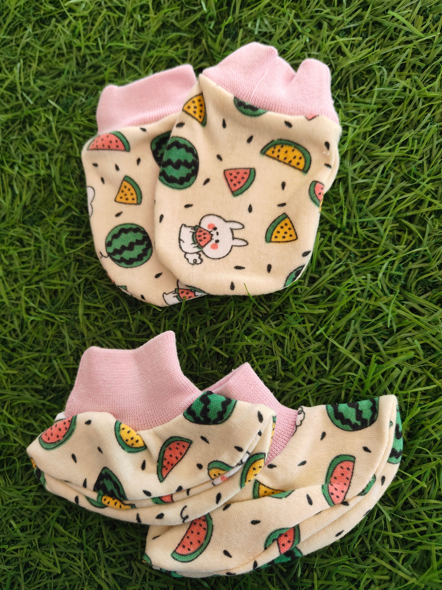 Handgloves & Sock Set - Watermelon Print