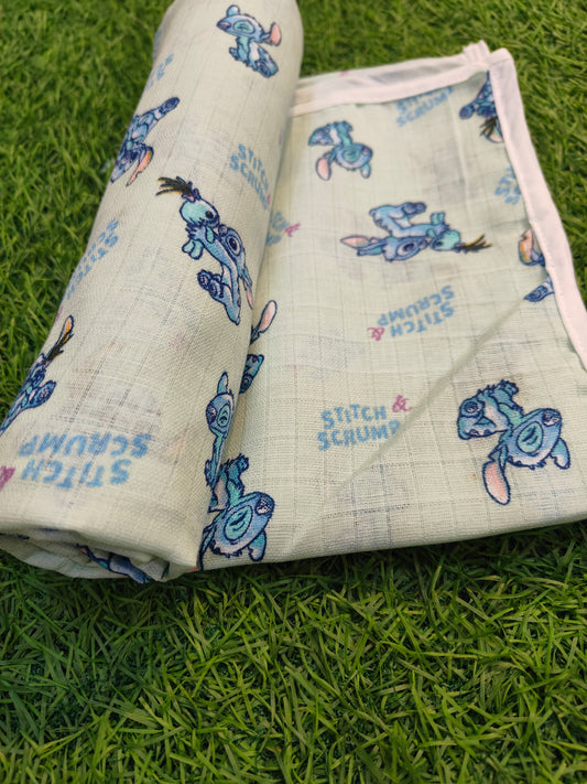 Soft Muslin Double Layer Baby Swaddle/Towel - Breathable and Cozy Wrap for Newborns"(best one dispatched)