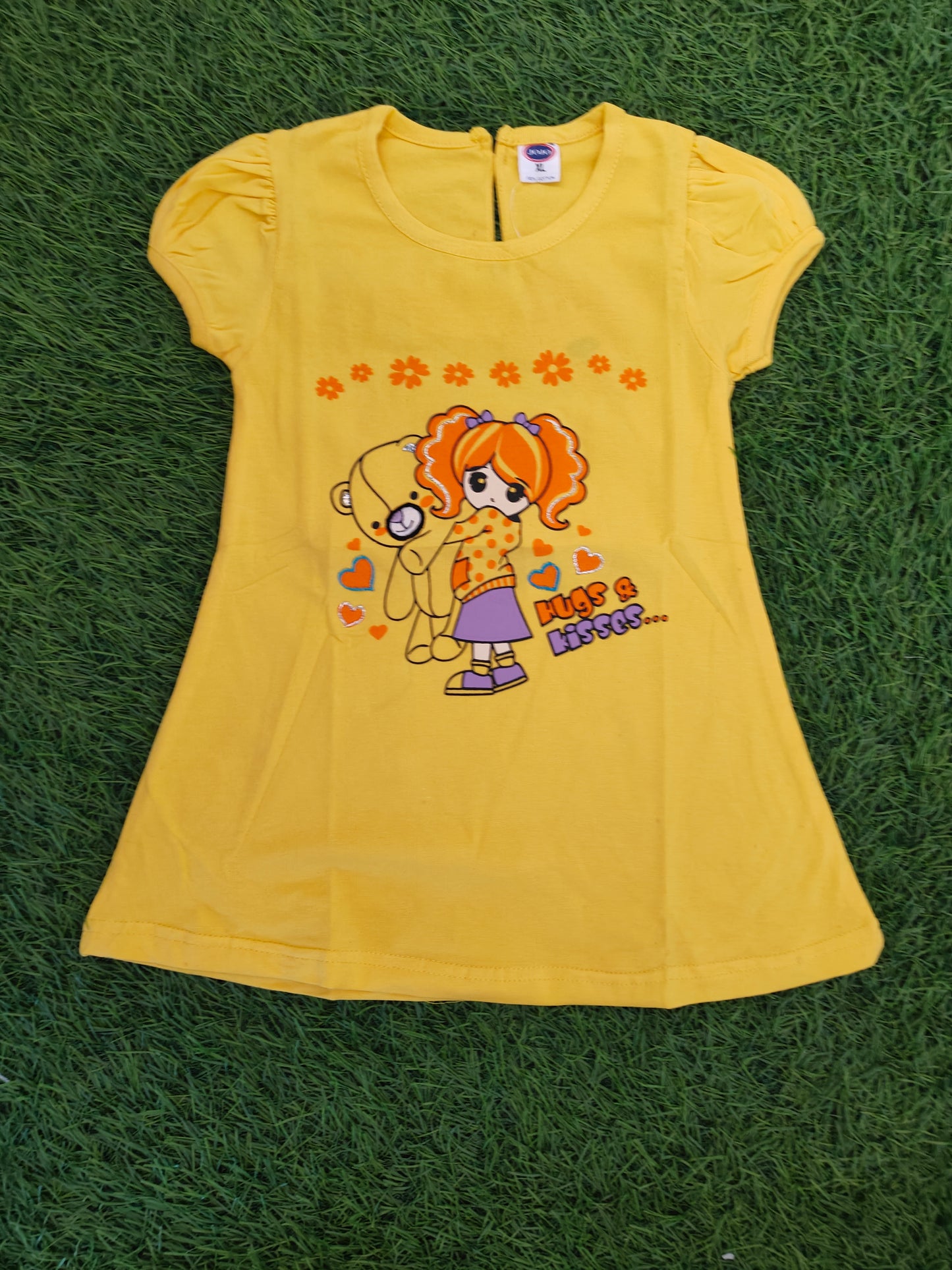Doll & Girl Print T-Shirt for Girls