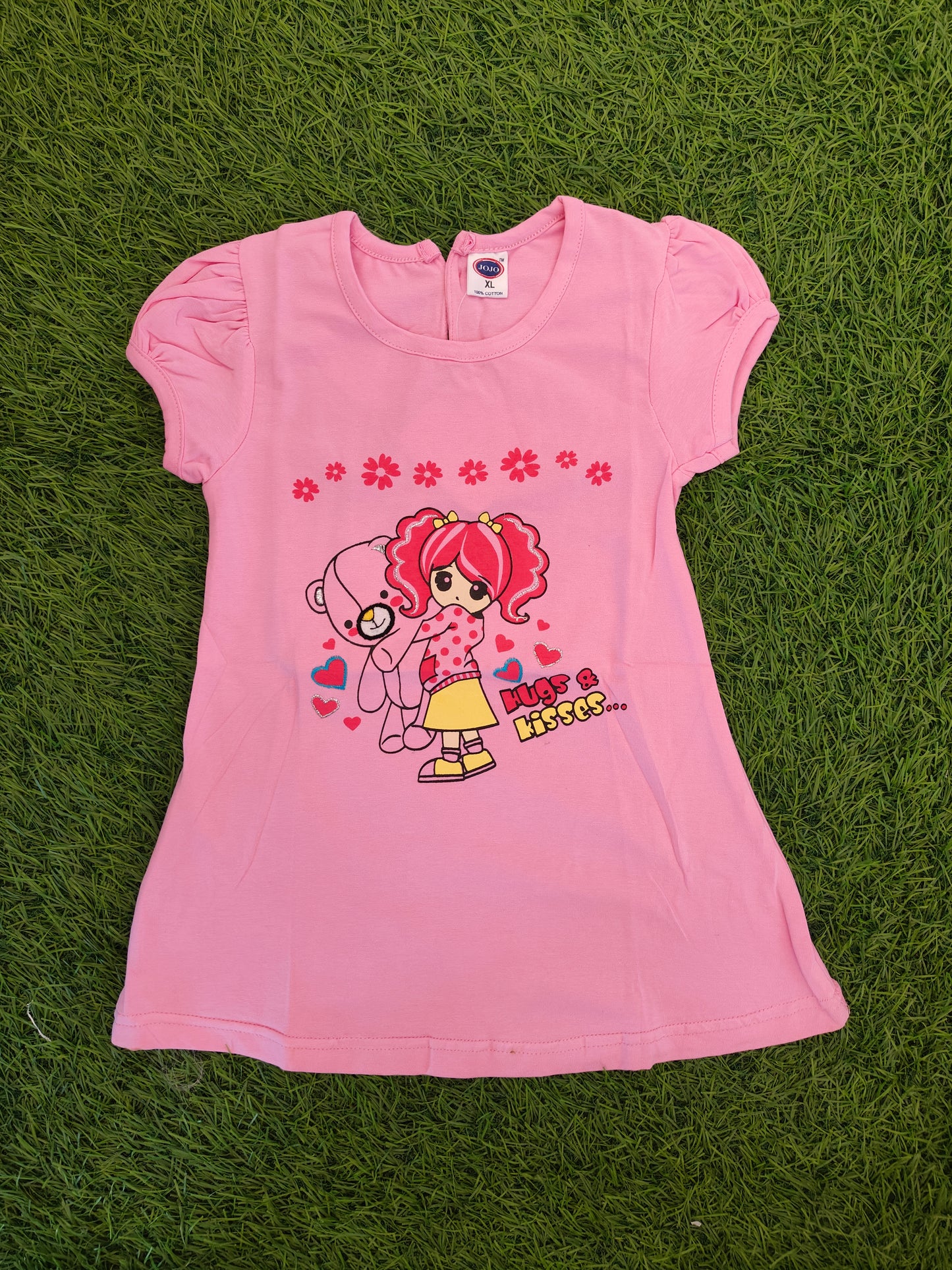 Doll & Girl Print T-Shirt for Girls