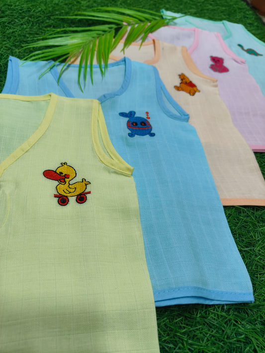 Combo Pack of Muslin colour Jablas for Babies ( best 5 dispatched)