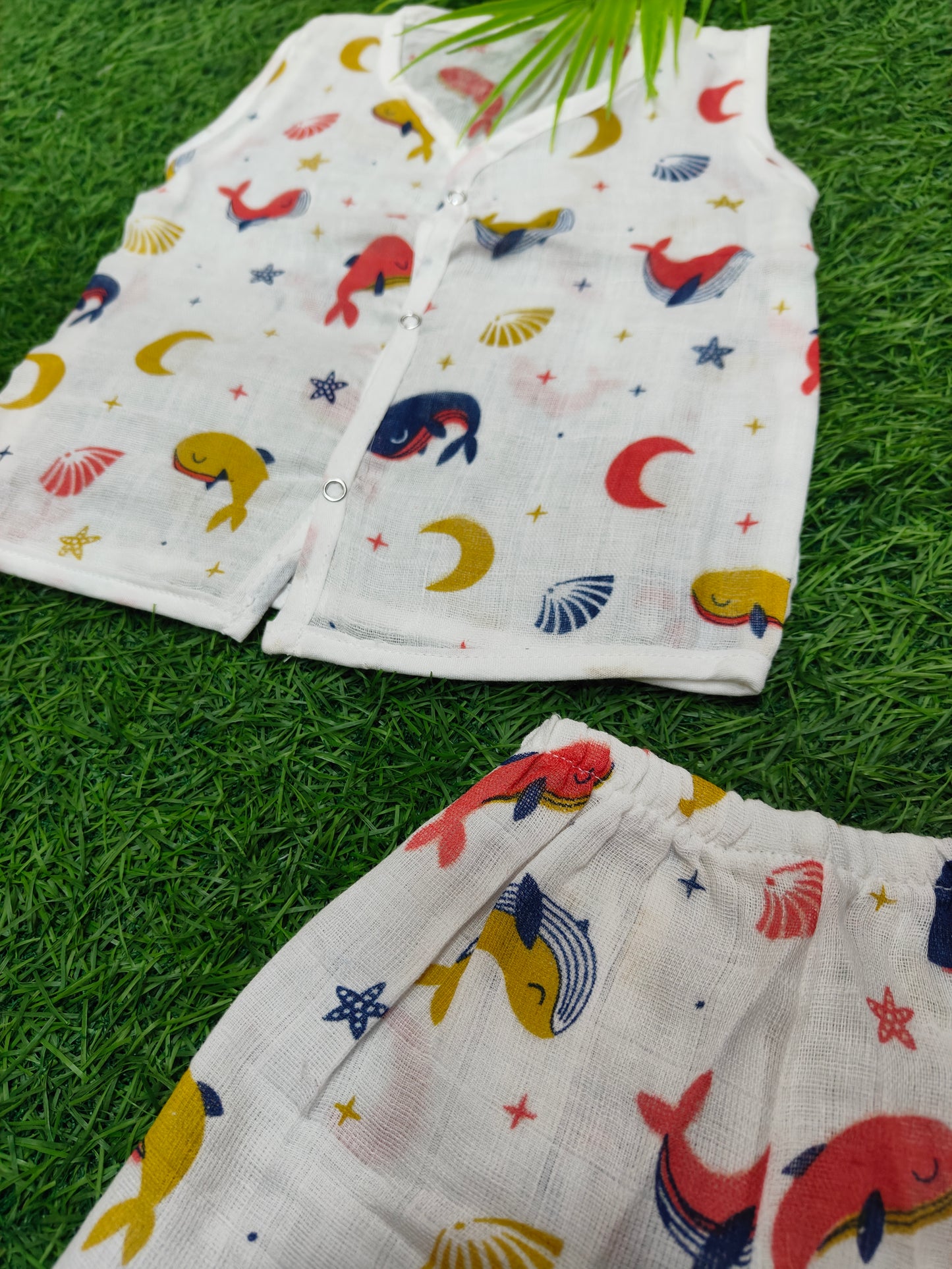 Premium Muslin jabla with trouser set ( best one dispatched)