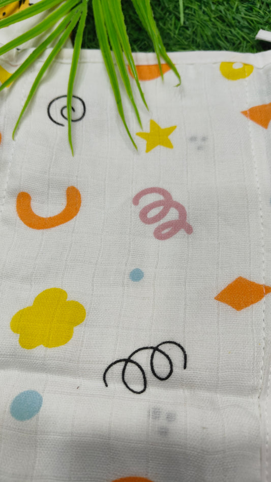 Muslin Cloth Nappy Combo Pack (Set of 3) (best 3 dispatched )- Soft, Breathable, and Reusable for Newborns