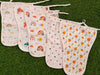 Muslin Cloth Nappy Combo Pack (Set of 5) - Soft, Breathable, and Reusable for Newborns