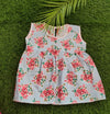 0-3 Month Sleeveless Frock- Floral Designs