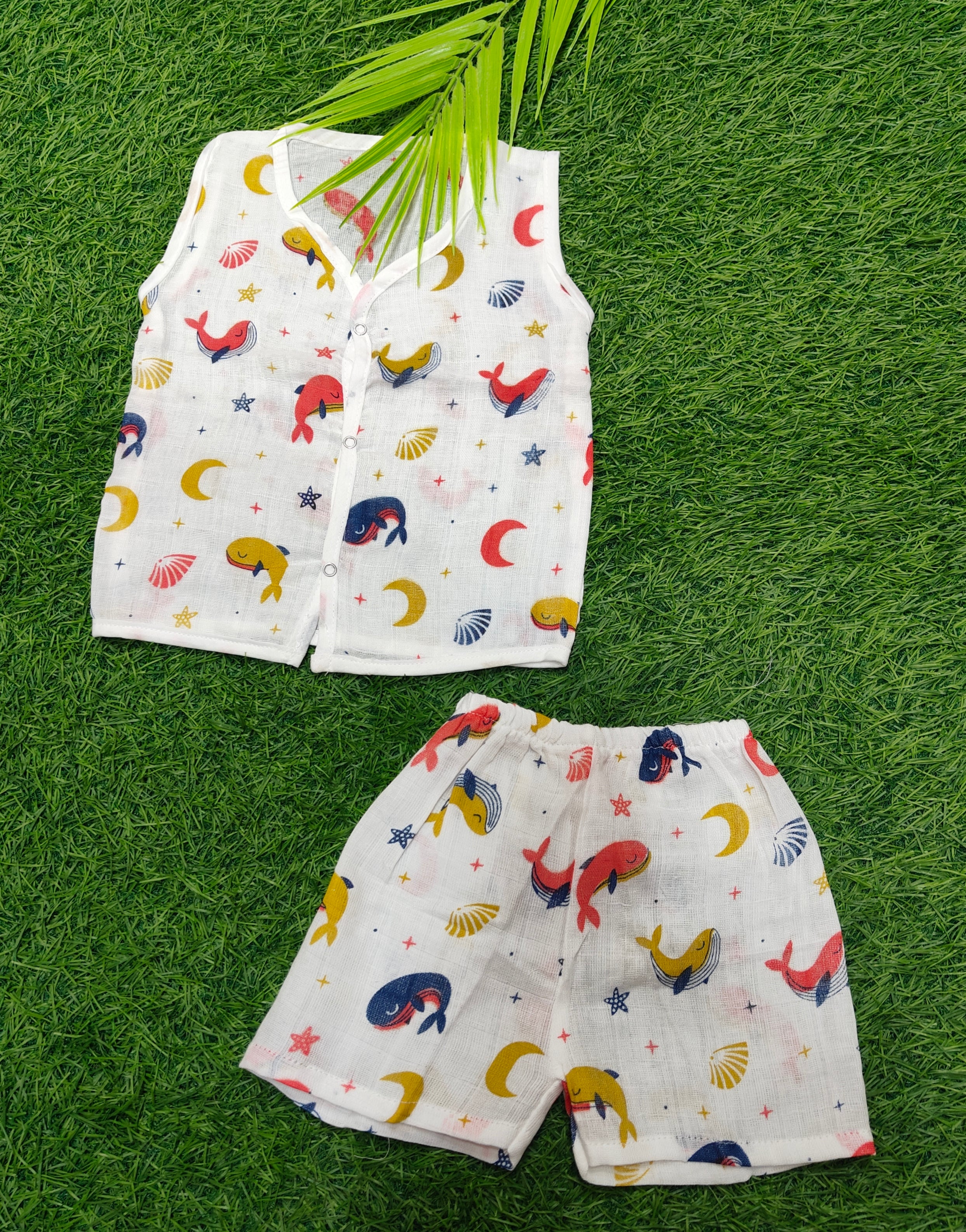 Muslin Jabla-Shorts Set Sleeveless - Salsa Rose Airjet main image 0