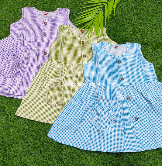 Chic & Comfy Checkered Pocket Dress – Stylish & Playful!" ( Best 3 dispatched)