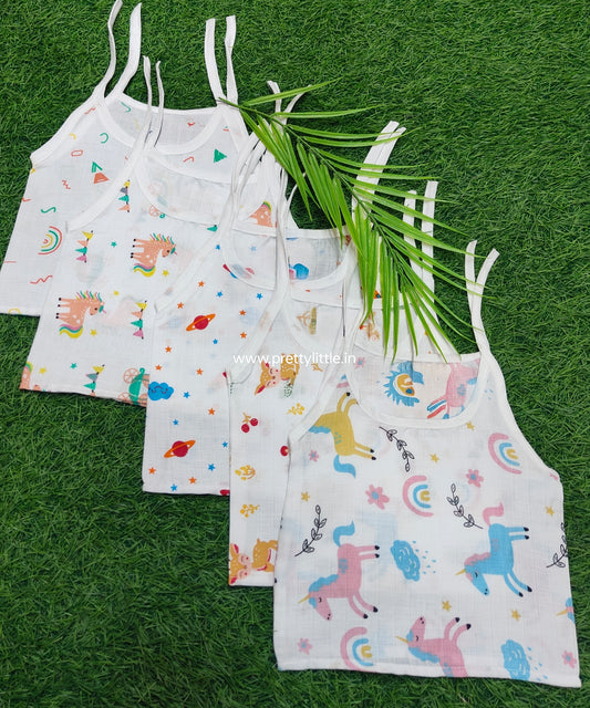 Combo Pack of Muslin top knot Jablas for Babies ( best 5 dispatched)