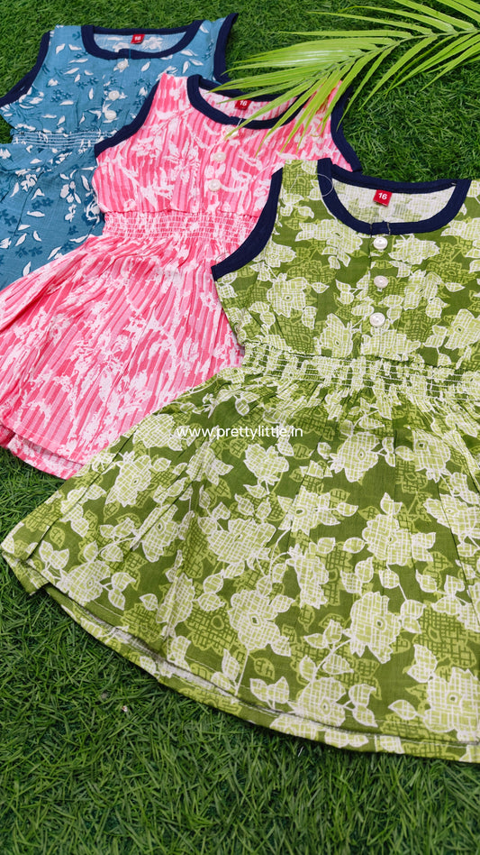 Combo summer Cotton Frock – Stylish & Comfortable (best 3 dispatched)