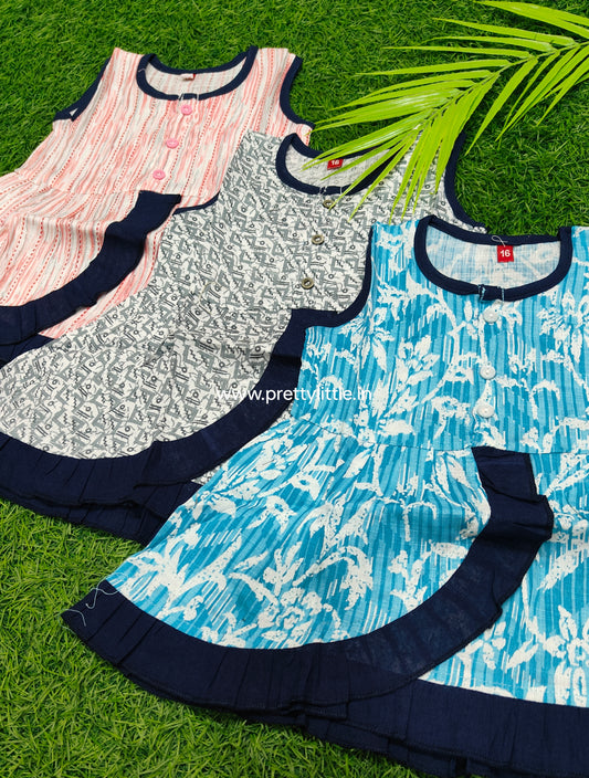 Combo summer Cotton Frock – Stylish & Comfortable (best 3 dispatched)