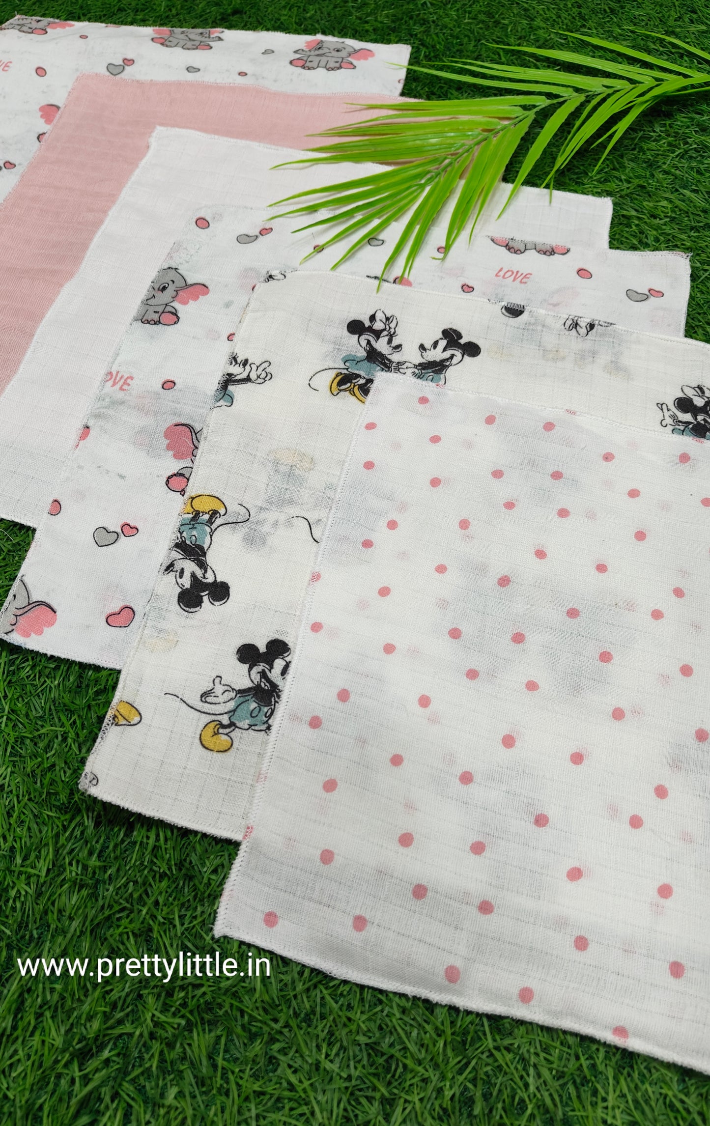 Pack of 6 Muslin Face Mouth Cloth (Best 6 dispatched)