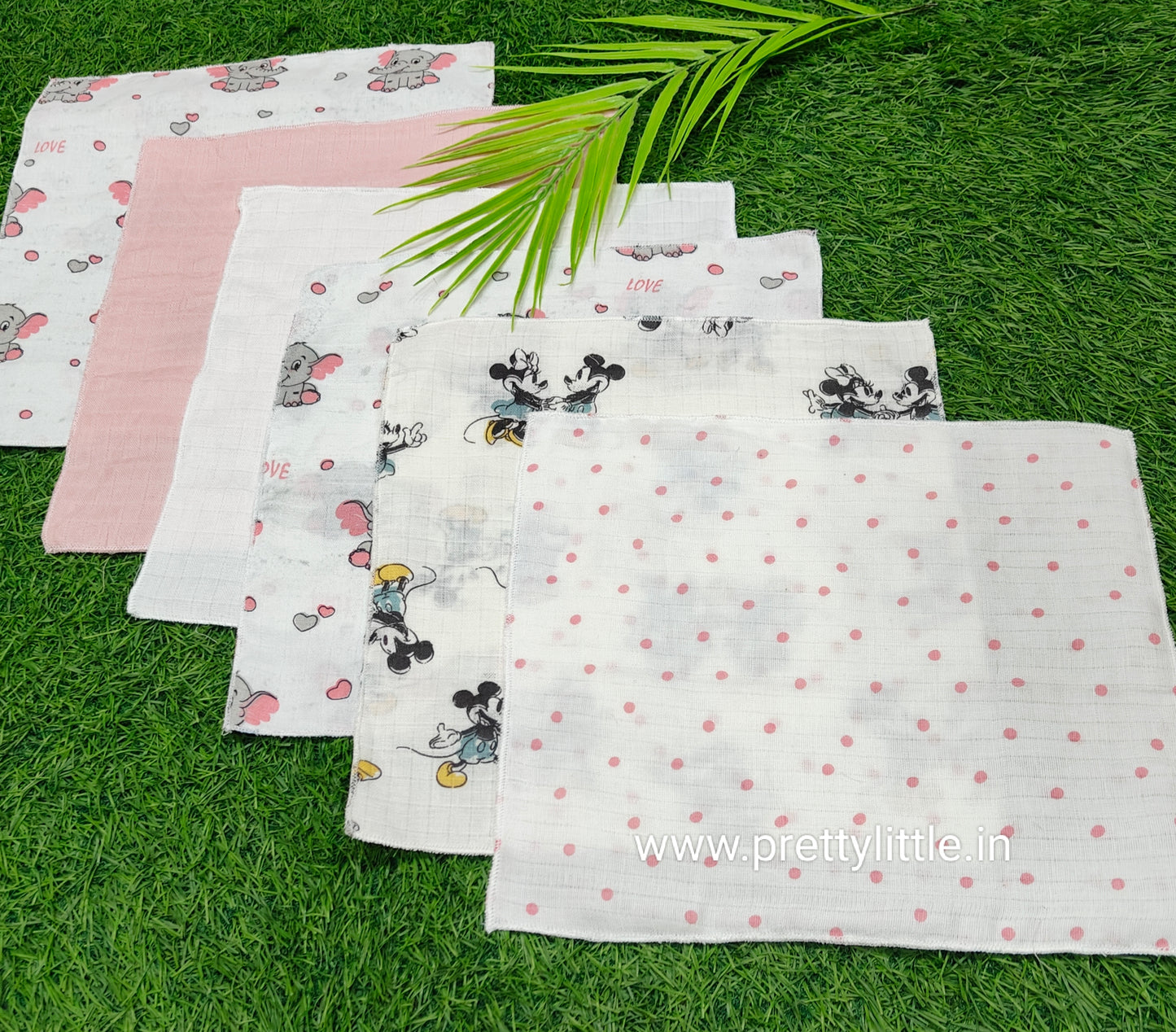 Pack of 6 Muslin Face Mouth Cloth (Best 6 dispatched)