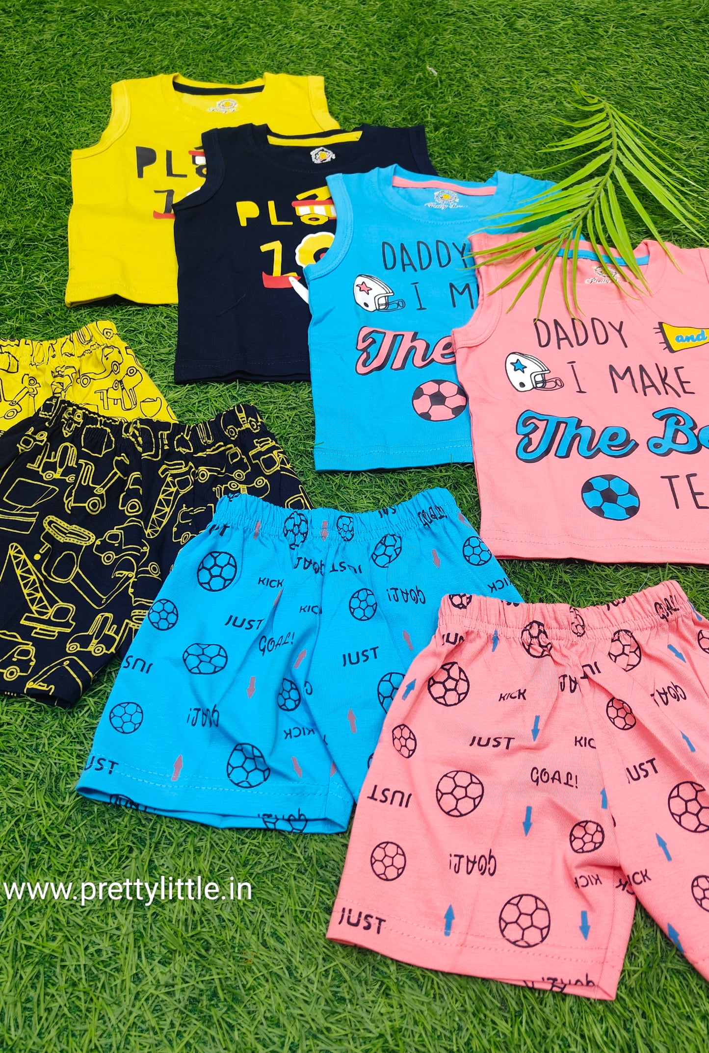 Summer Cool Co-ords – Breezy, Comfy & Adorably Stylish(pack of 4)!"