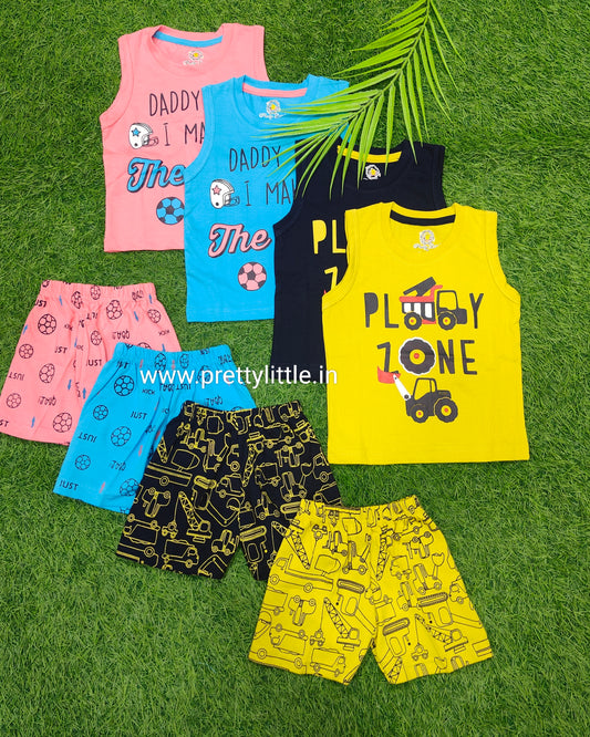 Summer Cool Co-ords – Breezy, Comfy & Adorably Stylish(pack of 4)!"