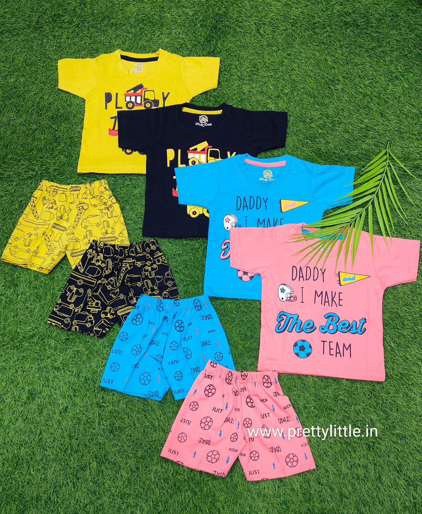 Summer Cool Co-ords – Breezy, Comfy & Adorably Stylish!" (Pack of 4)