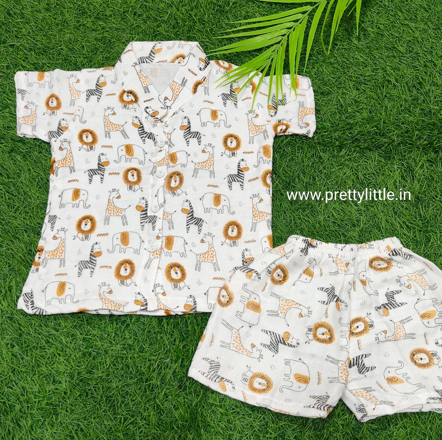PureHug Muslin combo Summer Collar Set – Lightweight Love for Little Ones (0-18M)(best 3 dispatched)