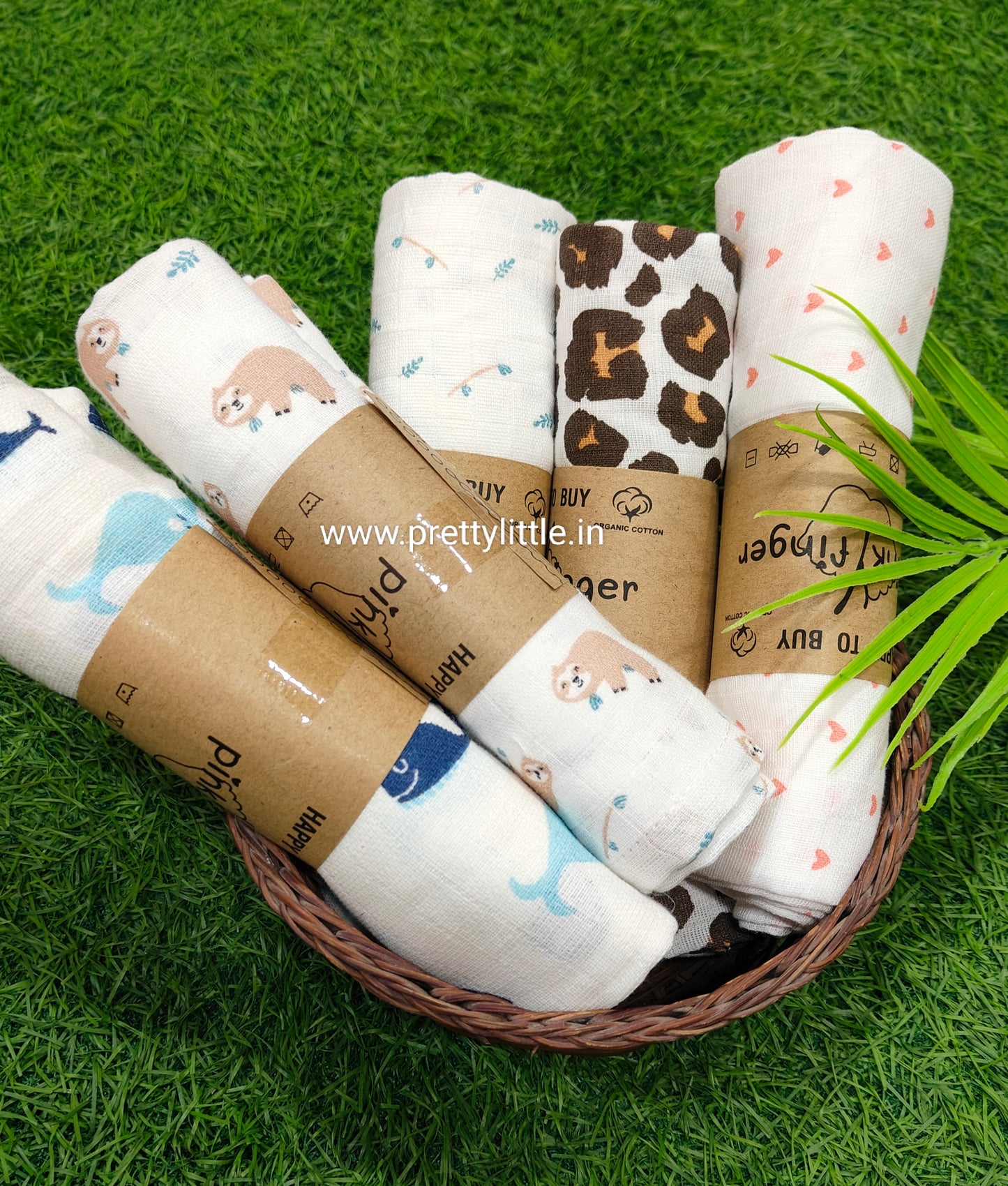 Premium Muslin Baby Towel Pack of 3 - Soft & Absorbent (Best 3 dispatched)