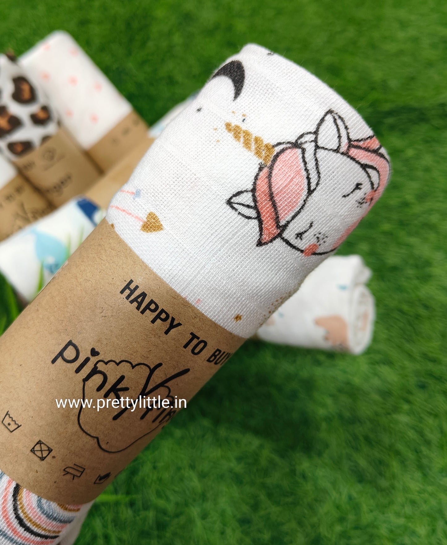 Premium Muslin Baby Towel Pack of 3 - Soft & Absorbent (Best 3 dispatched)